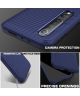 Xiaomi Mi 10 (Pro) Hoesje Twill Slim Texture Back Cover Blauw
