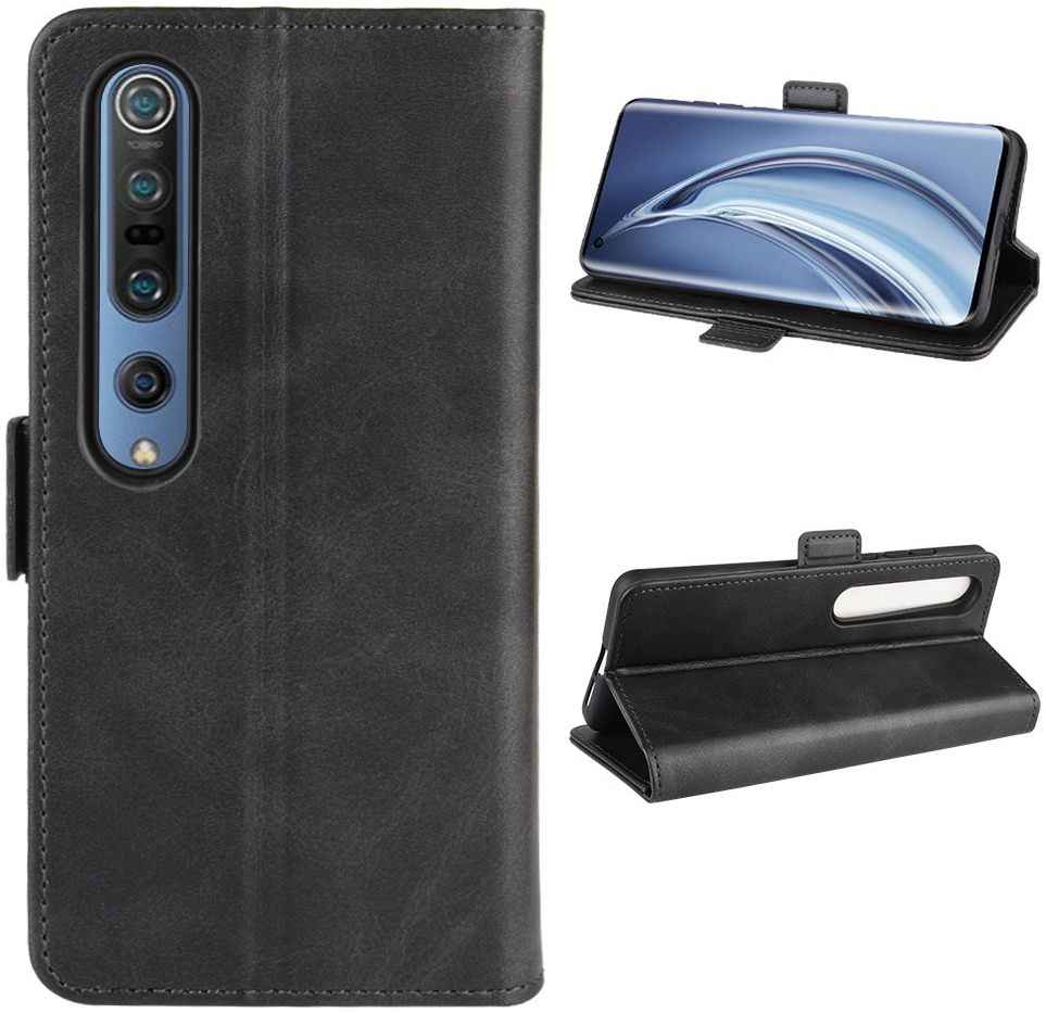 Xiaomi Mi 10 / Mi 10 Pro Stand Portemonnee Hoesje Zwart afbeelding 6