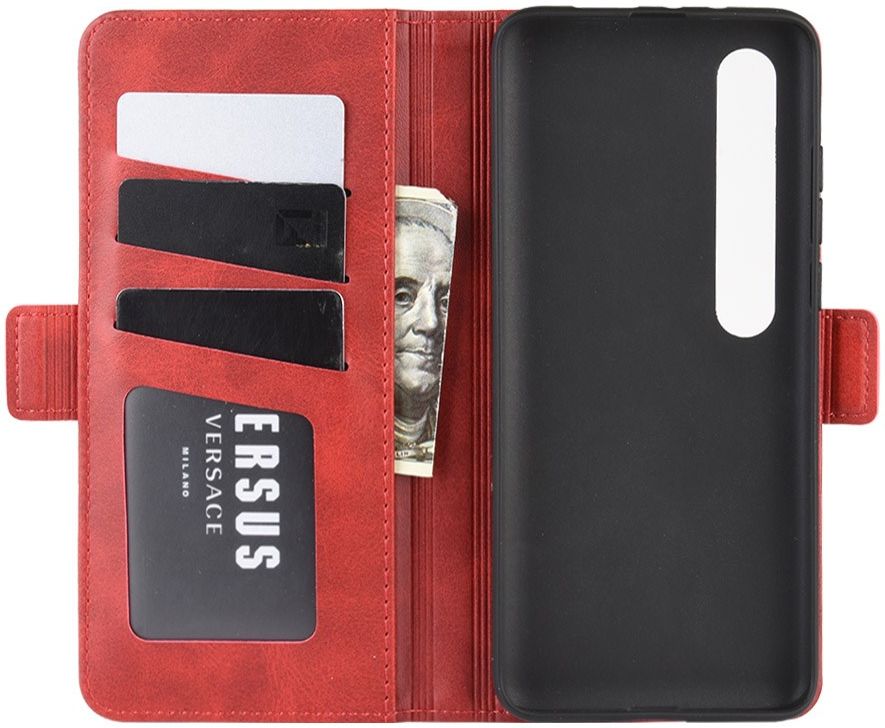Xiaomi Mi 10 / Mi 10 Pro Stand Portemonnee Hoesje Rood afbeelding 4