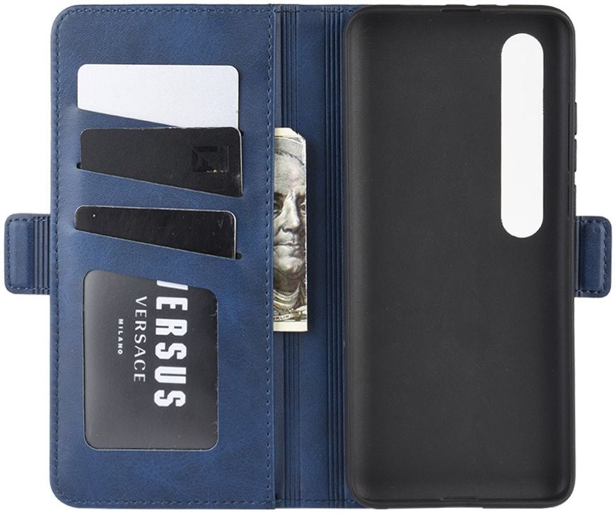 Xiaomi Mi 10 / Mi 10 Pro Stand Portemonnee Hoesje Blauw afbeelding 5