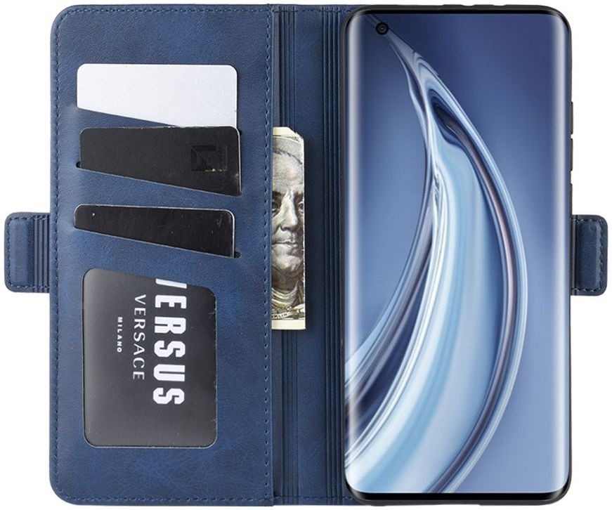 Xiaomi Mi 10 / Mi 10 Pro Stand Portemonnee Hoesje Blauw afbeelding 1