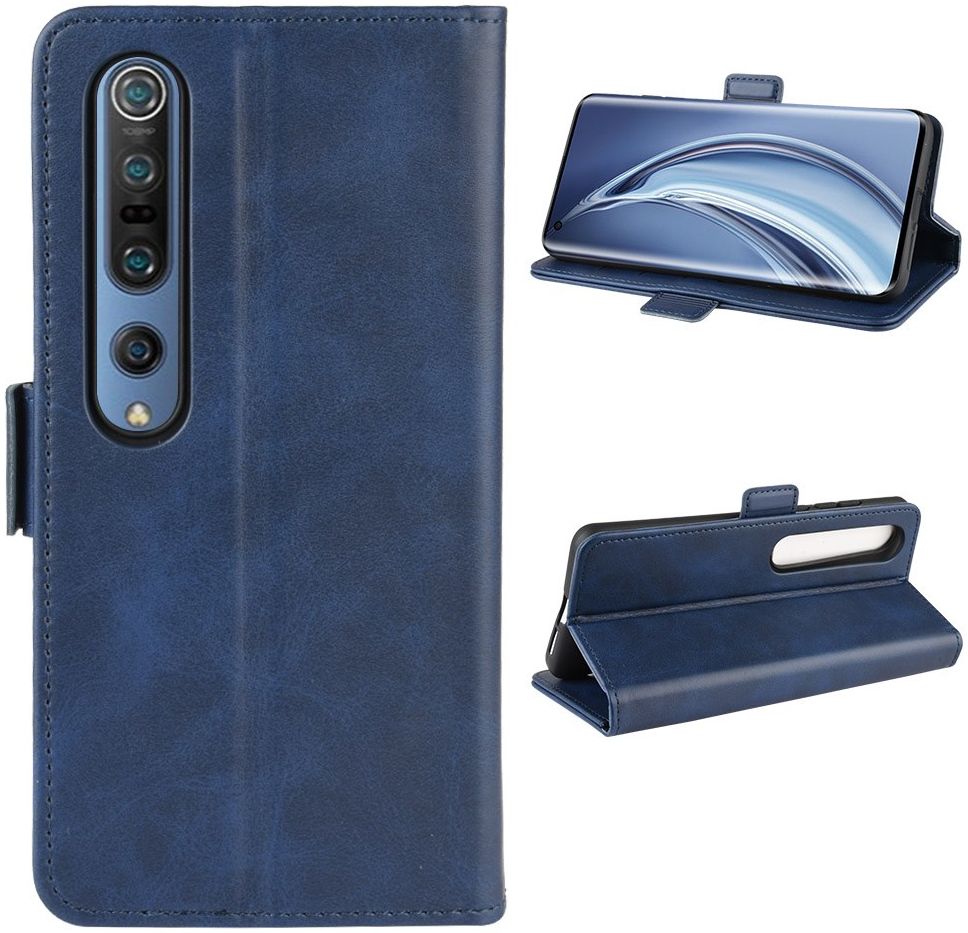 Xiaomi Mi 10 / Mi 10 Pro Stand Portemonnee Hoesje Blauw afbeelding 4