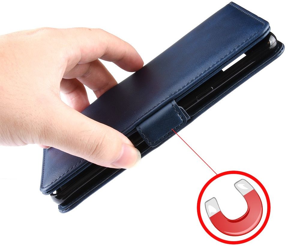 Xiaomi Mi 10 / Mi 10 Pro Stand Portemonnee Hoesje Blauw afbeelding 7