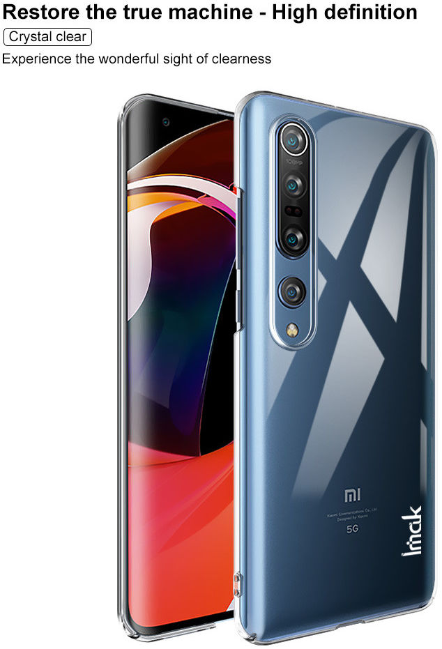 IMAK Crystal II Pro Xiaomi Mi 10 (Pro) Hoesje met Screenprotector afbeelding 11