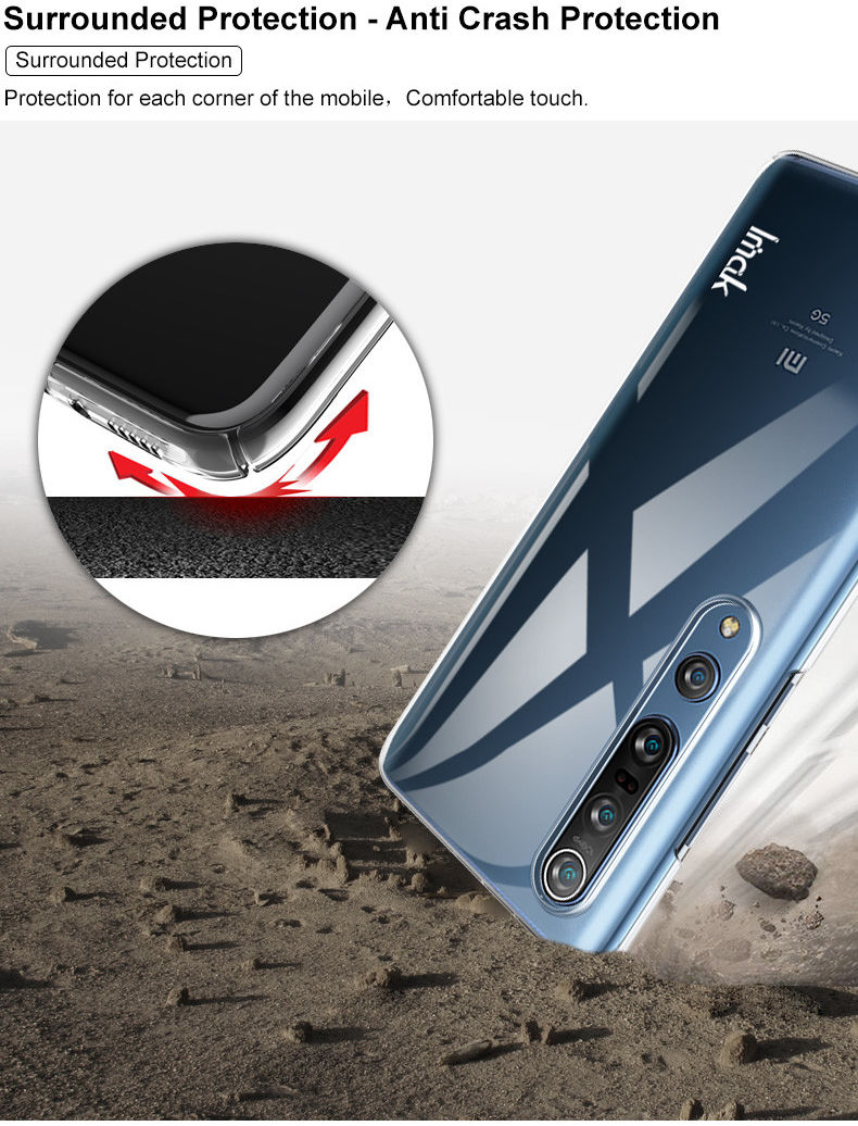 IMAK Crystal II Pro Xiaomi Mi 10 (Pro) Hoesje met Screenprotector afbeelding 12