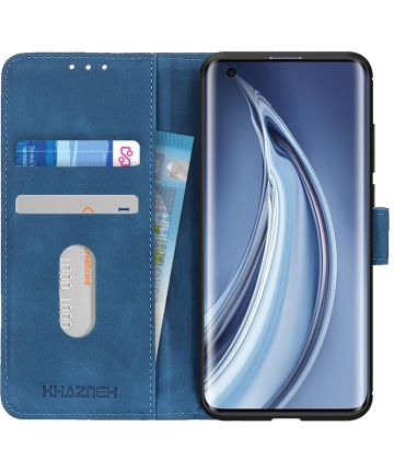 Xiaomi Mi 10 (Pro) Hoesje Vintage Wallet Blauw Hoesjes