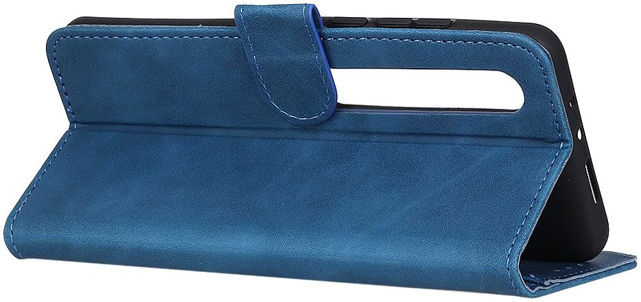 Xiaomi Mi 10 (Pro) Hoesje Vintage Wallet Blauw afbeelding 8