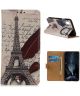 Alcatel 1B (2020) Book Case Hoesje Wallet met Print Eiffeltoren