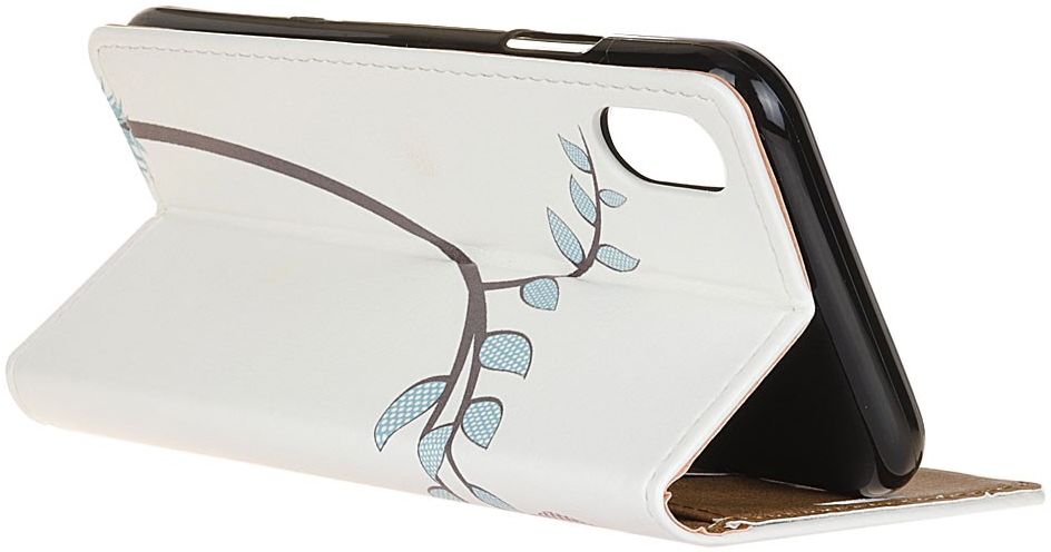 Alcatel 1B (2020) Book Case Hoesje Wallet met Print Two Owls in a Tree afbeelding 4