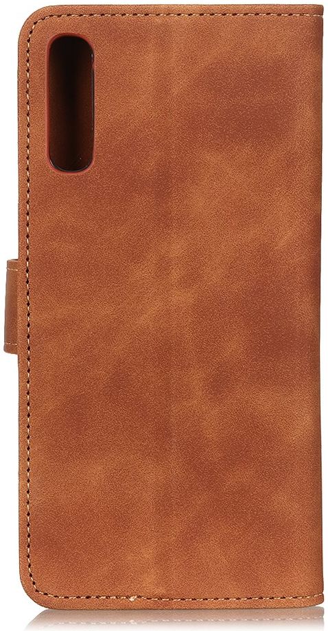 KHAZNEH Oppo Find X2 Hoesje Retro Wallet Book Case Bruin afbeelding 4