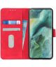 Oppo Find X2 Pro Hoesje Vintage Wallet Rood