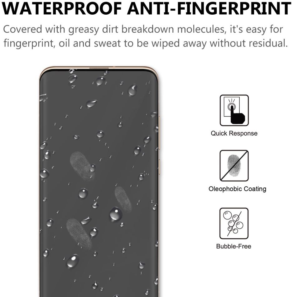 Xiaomi Mi 10/Pro Ultra Clear 3D Tempered Glass Screen Protector afbeelding 4
