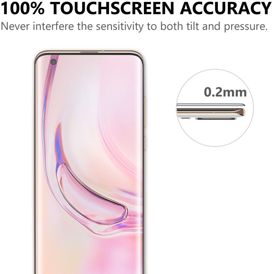 Xiaomi Mi 10/Pro Ultra Clear 3D Tempered Glass Screen Protector afbeelding 6