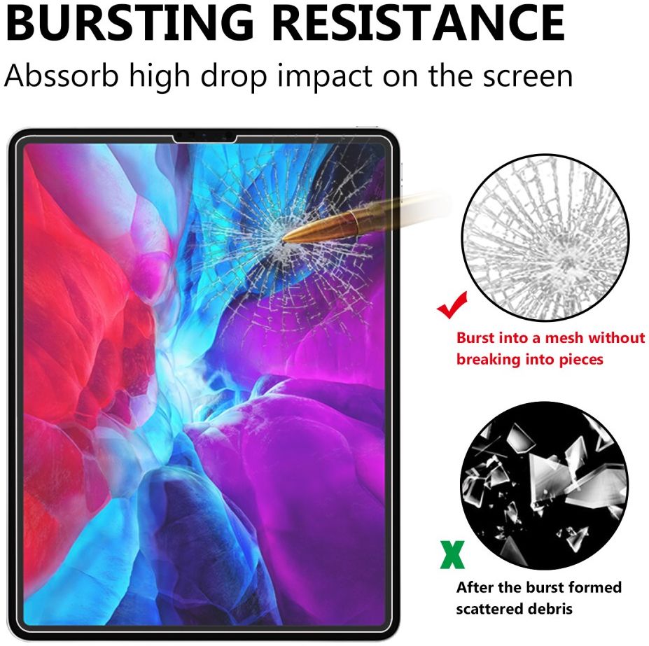 2.5D Arc Edge Tempered Glass Apple iPad Pro 12.9 afbeelding 3