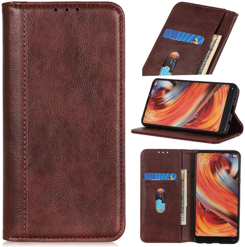 OnePlus 8 Hoesje Portemonnee Stand Wallet Case Bruin afbeelding 8