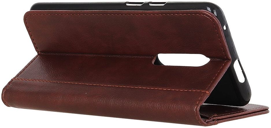 OnePlus 8 Hoesje Portemonnee Stand Wallet Case Bruin afbeelding 7