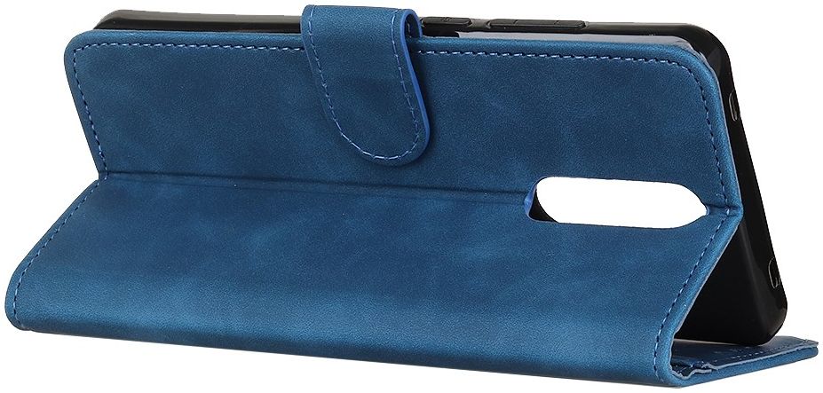 KHAZNEH OnePlus 8 Hoesje Retro Wallet Book Case Blauw afbeelding 7