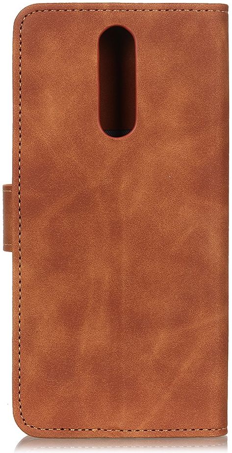 KHAZNEH OnePlus 8 Hoesje Retro Wallet Book Case Bruin afbeelding 4