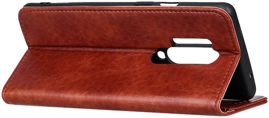 OnePlus 8 Pro Crazy Horse Portemonnee Hoesje Bruin afbeelding 7