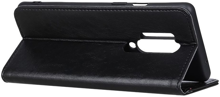OnePlus 8 Pro Crazy Horse Portemonnee Hoesje Zwart afbeelding 7