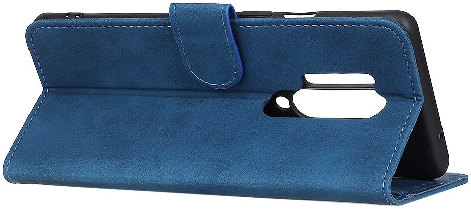 OnePlus 8 Pro Hoesje Vintage Wallet Book Case Blauw afbeelding 7