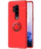 OnePlus 8 Pro Hoesje met Kickstand Ring Rood