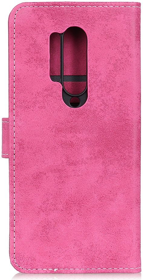 OnePlus 8 Pro Vintage Portemonnee Stand Hoesje Roze afbeelding 4
