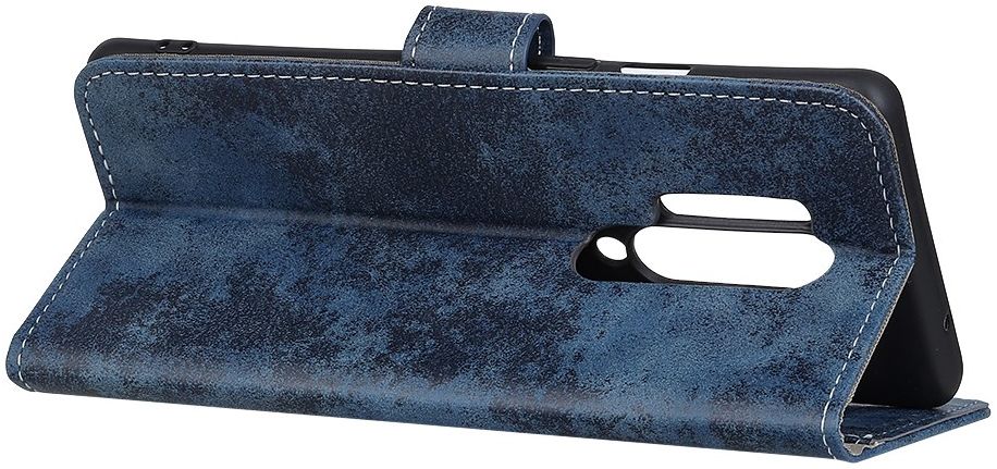 OnePlus 8 Pro Vintage Portemonnee Stand Hoesje Blauw afbeelding 7