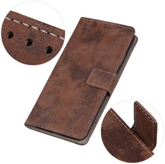OnePlus 8 Pro Vintage Portemonnee Stand Hoesje Bruin afbeelding 11