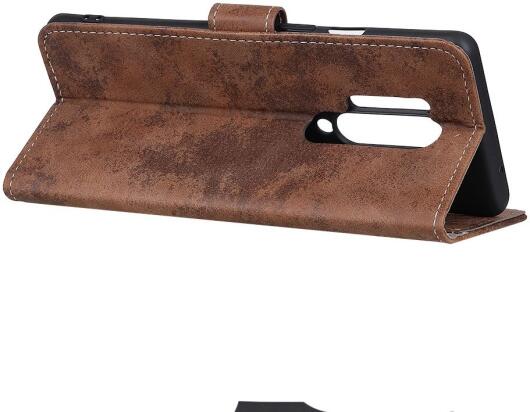 OnePlus 8 Pro Vintage Portemonnee Stand Hoesje Bruin afbeelding 7