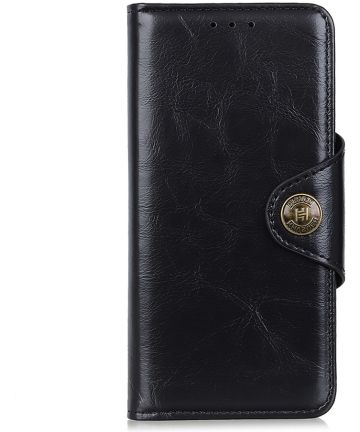 OnePlus 8 Pro Hoesje Portemonnee Luxe Wallet Case Zwart Hoesjes