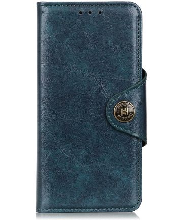 OnePlus 8 Pro Hoesje Portemonnee Luxe Wallet Case Blauw Hoesjes