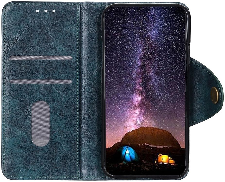 OnePlus 8 Pro Hoesje Portemonnee Luxe Wallet Case Blauw afbeelding 2