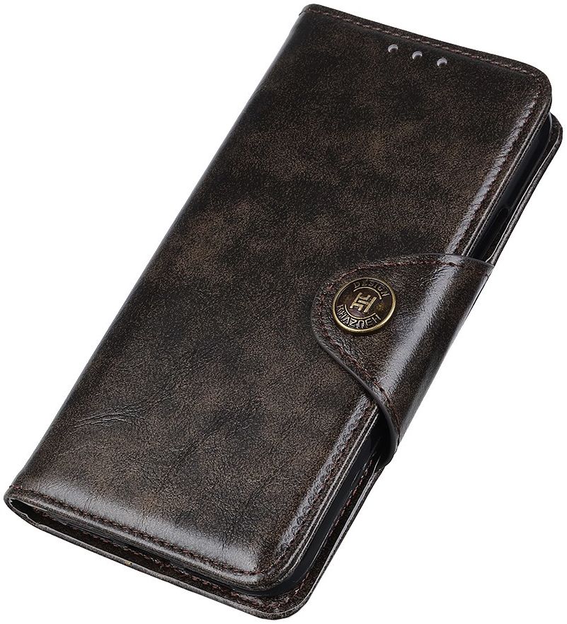 OnePlus 8 Pro Hoesje Portemonnee Luxe Wallet Case Donkerbruin afbeelding 3