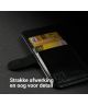 Rosso Element LG K40S Hoesje Book Cover Wallet Case Zwart
