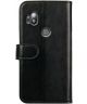 Rosso Element Motorola One Hyper Hoesje Book Cover Wallet Case Zwart