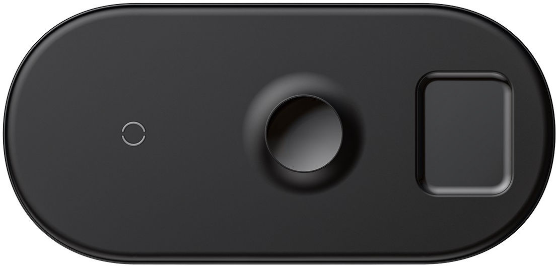 Baseus 3in1 18W Draadloze Oplader Smartphone Apple Watch AirPods Zwart afbeelding 1
