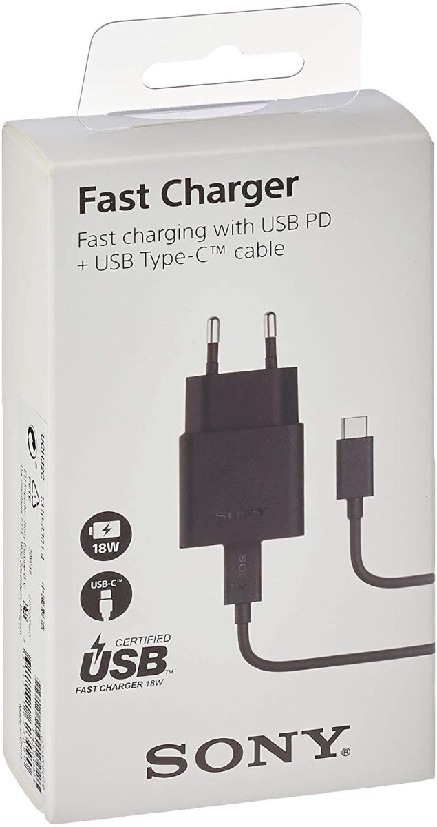 Orginele Sony USB-C Snellader Set 1M 3A Zwart afbeelding 4
