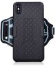 Apple iPhone XS Max Sportarmband met Back Cover Kickstand Hoes