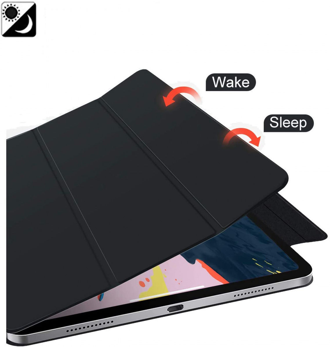 iPad Pro 11 / iPad Air (2020/2022) Magnetische Hoes Tri-Fold Green afbeelding 5