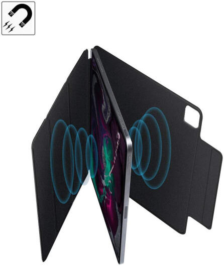 iPad Pro 11 / iPad Air (2020/2022) Magnetische Hoes Tri-Fold Zwart afbeelding 7