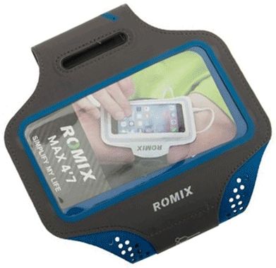 Sportarmband Universeel Hoesje voor het Hardlopen 4.7 inch Blauw afbeelding 1