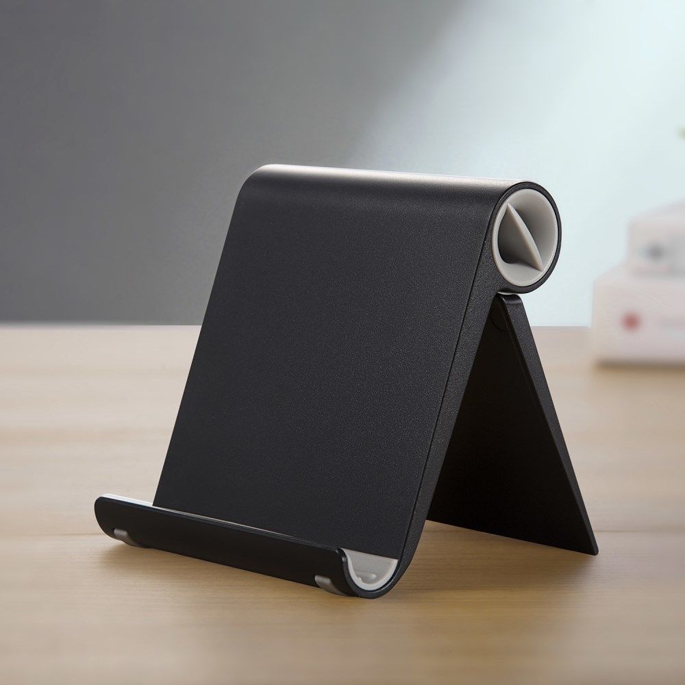 Universele Opvouwbare Smartphone standaard Zwart afbeelding 1