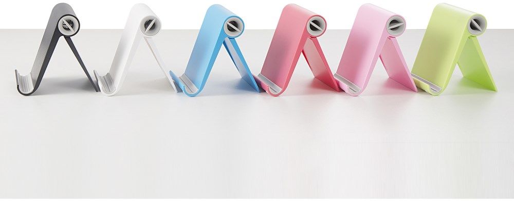 Universele Opvouwbare Smartphone standaard Wit afbeelding 3