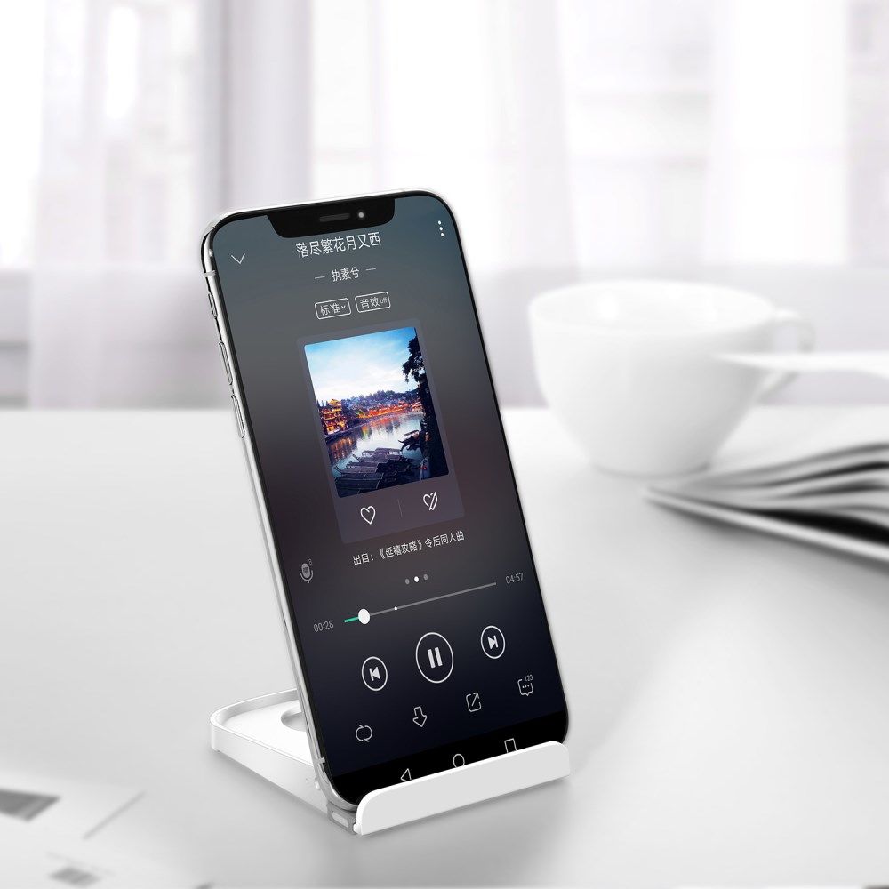 Universele Smartphone Verstelbare Houder Voor Het Bureau Wit afbeelding 9