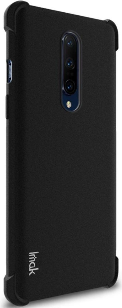 IMAK OnePlus 8 Hoesje Flexibel TPU met Screenprotector Matte Zwart afbeelding 4