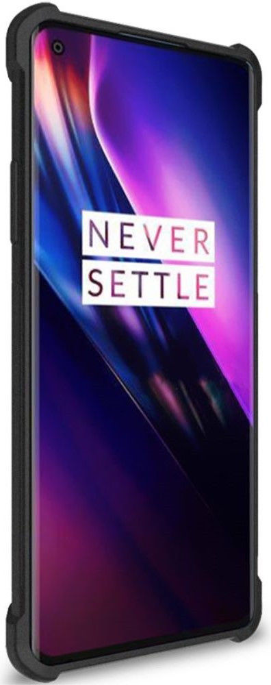 IMAK OnePlus 8 Hoesje Flexibel TPU met Screenprotector Matte Zwart afbeelding 5