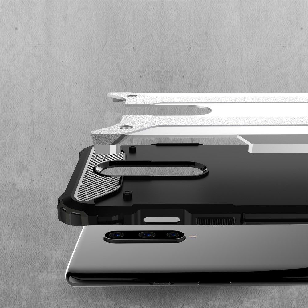 OnePlus 8 Hoesje Shock Proof Hybride Back Cover Roze Goud afbeelding 5