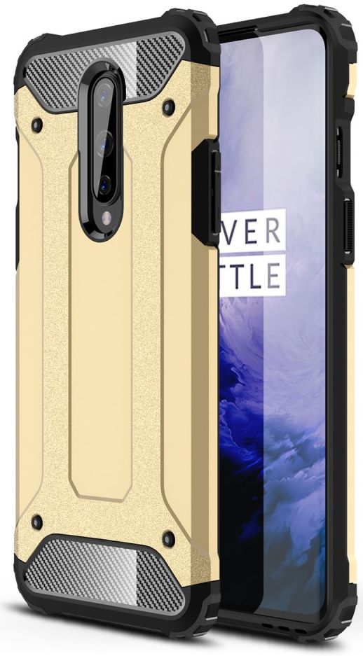 OnePlus 8 Hoesje Shock Proof Hybride Back Cover Goud afbeelding 1