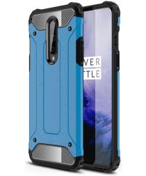 OnePlus 8 Hoesje Shock Proof Hybride Back Cover Blauw